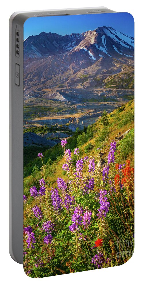 America Portable Battery Charger featuring the photograph Mount Saint Helens Caldera by Inge Johnsson