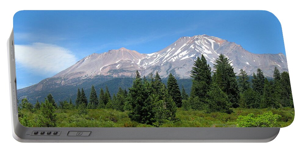 Mount Shasta Portable Battery Charger featuring the photograph Mount Shasta Ca 07 15 07 by Joyce Dickens