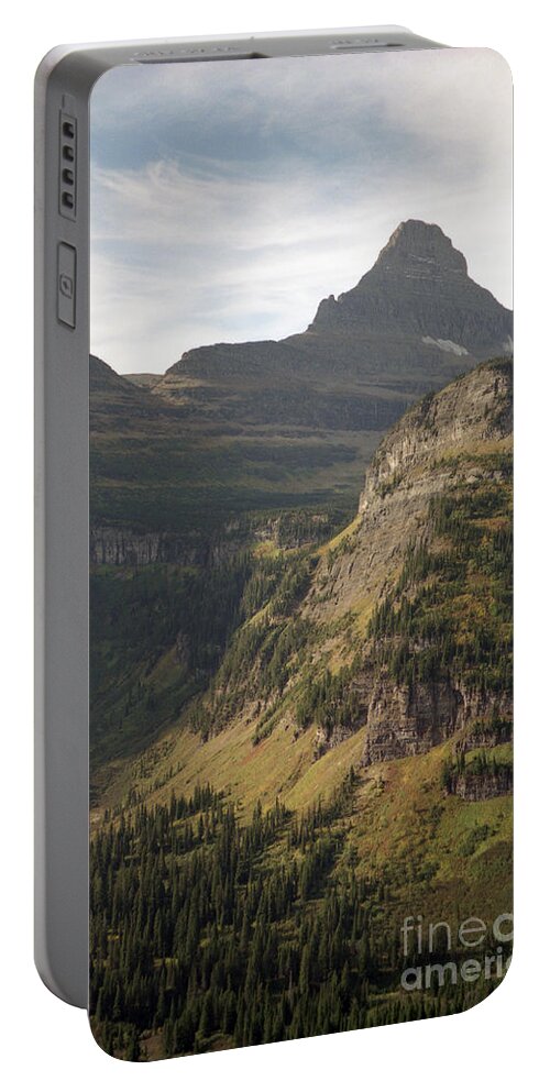 Glacier Portable Battery Charger featuring the photograph Mountain Glacier by Richard Rizzo