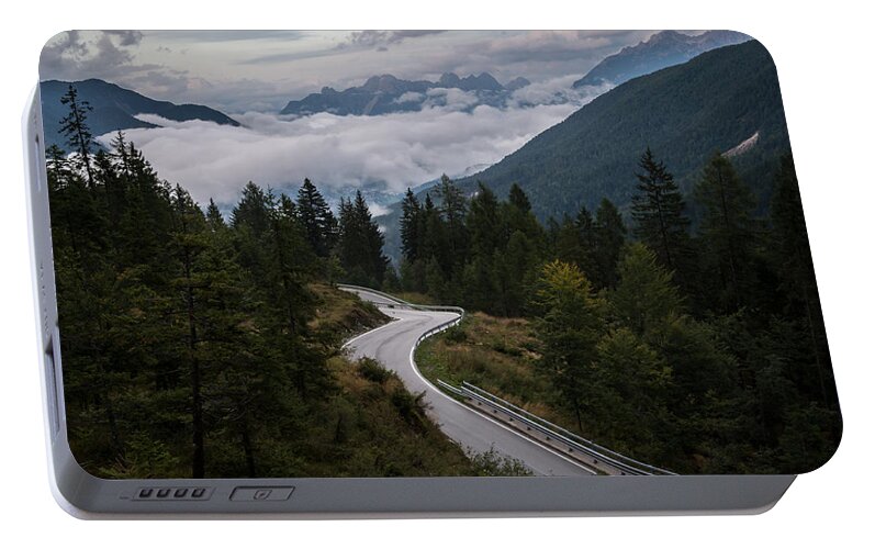 Mountains Portable Battery Charger featuring the photograph Mountain Road by Wim Slootweg