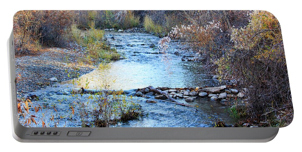 K. Bradley Washburn Portable Battery Charger featuring the photograph Mountain Stream by K Bradley Washburn