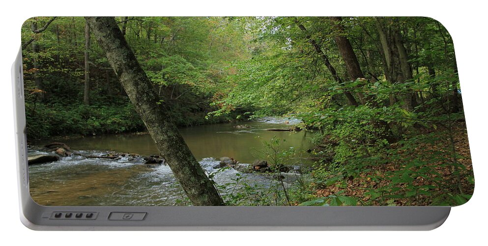 Mountain Stream Portable Battery Charger featuring the photograph Mountain Stream by Karen Ruhl