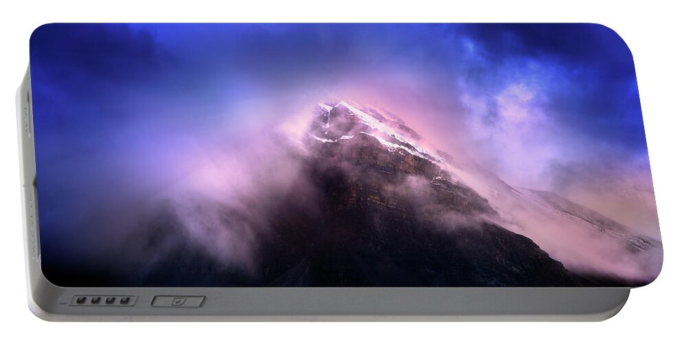 Twilight Portable Battery Charger featuring the photograph Mountain Twilight by John Poon
