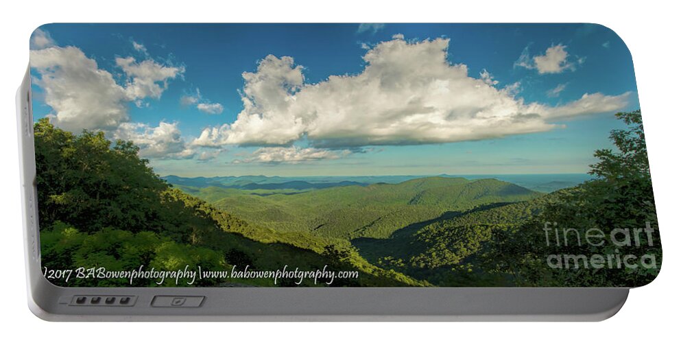 Preachers Rock Portable Battery Charger featuring the photograph Mountain View from Preachers Rock by Barbara Bowen