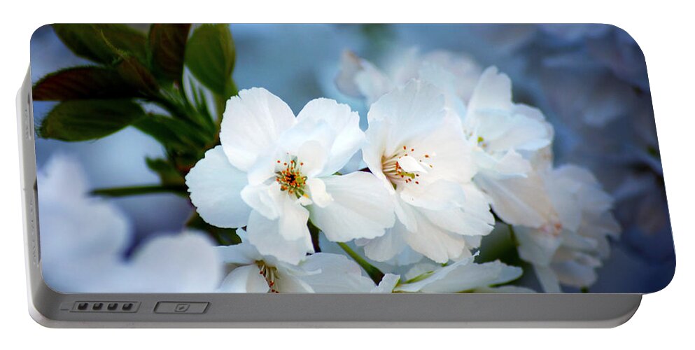 Nature Portable Battery Charger featuring the photograph Mt. Fuji Cherry Blossoms by Emerita Wheeling