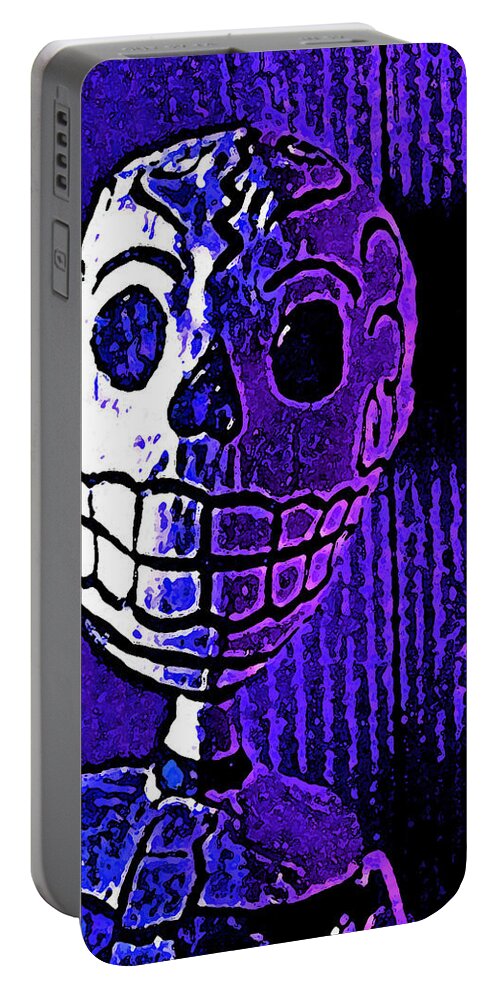 Skeleton Portable Battery Charger featuring the photograph Muertos 2 by Pamela Cooper