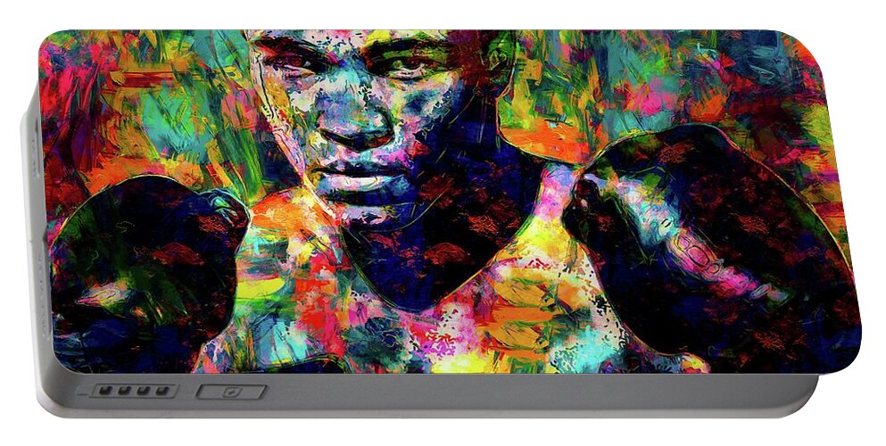 Muhammad Ali Portable Battery Charger featuring the photograph Muhammad Ali by Michael Arend