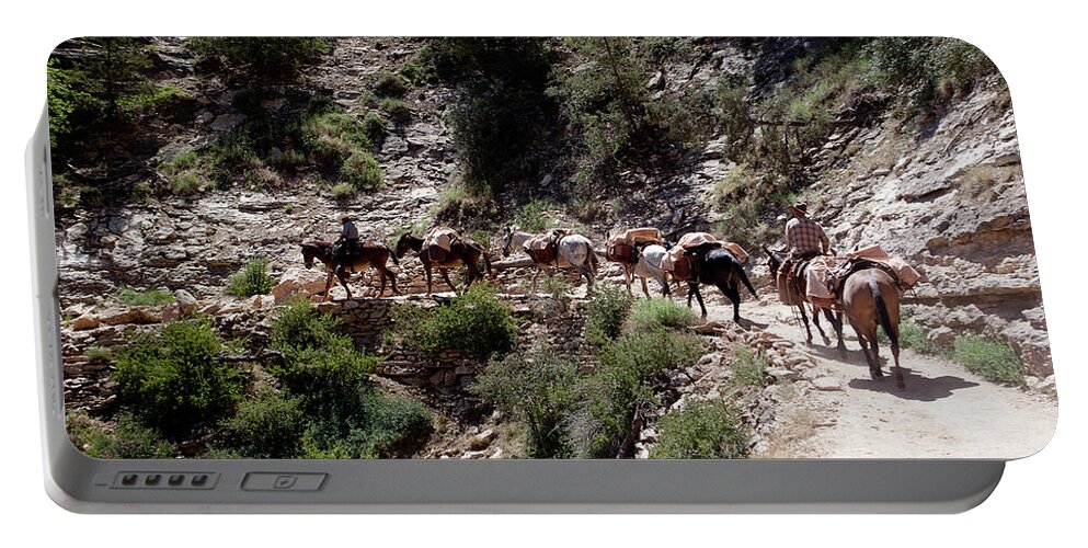 Mule Train Portable Battery Charger featuring the photograph Mule Train by Rich S