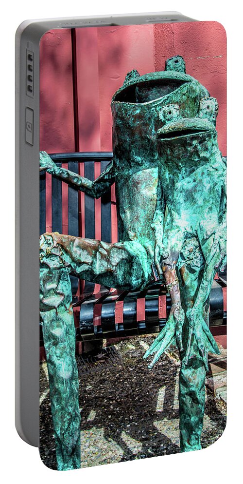 Murphy's Portable Battery Charger featuring the photograph Murphys Frogs by Steph Gabler