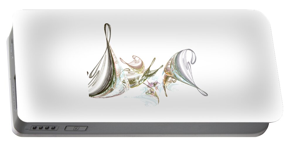 Music Portable Battery Charger featuring the digital art Music and Melody by Ilia -