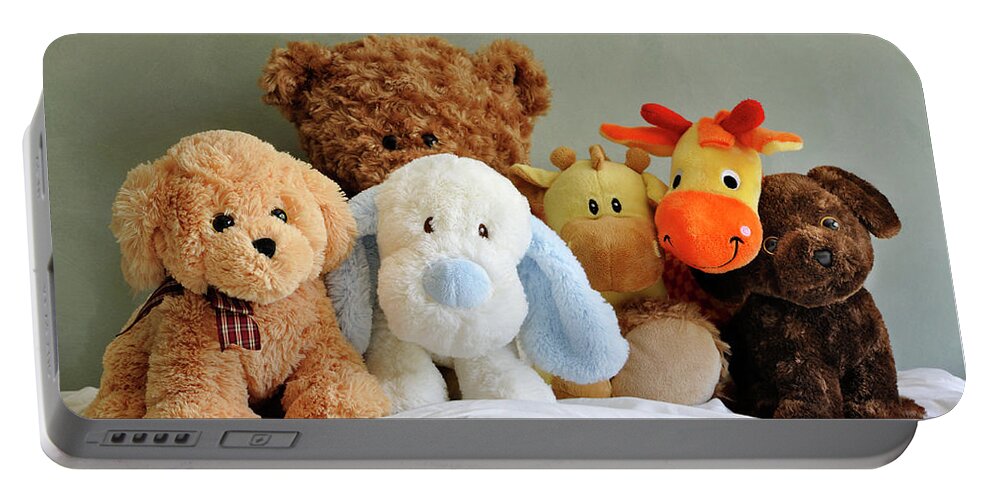 Stuffed Animals Portable Battery Charger featuring the photograph My Best Friends by Luke Moore