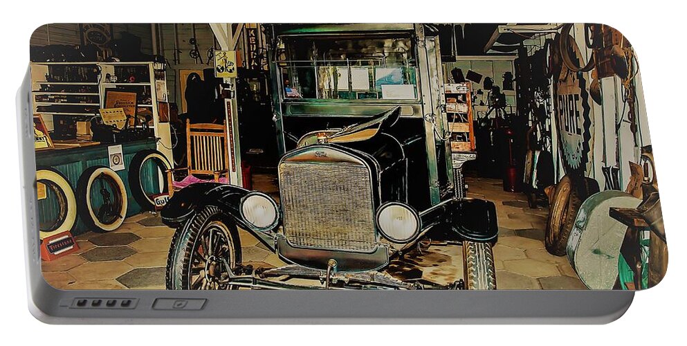 Garage Portable Battery Charger featuring the photograph My Garage Too by Randy Sylvia