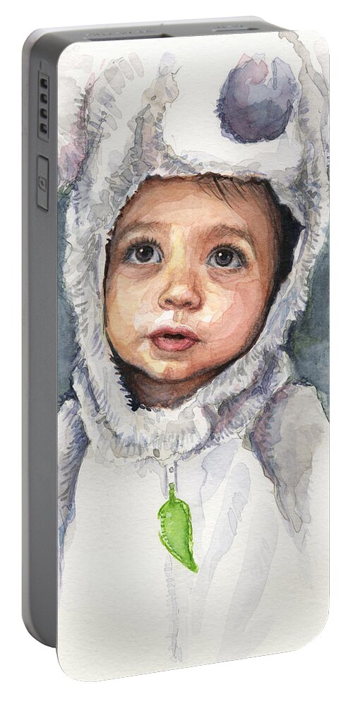  Portable Battery Charger featuring the painting My Little Koala by Olga Shvartsur