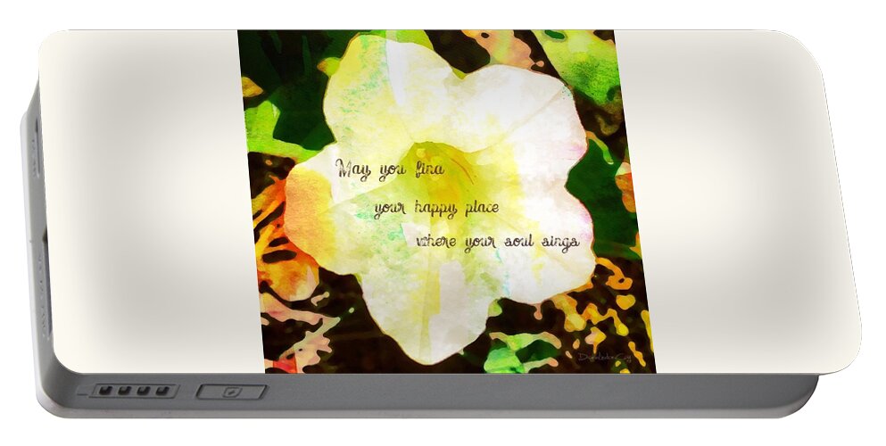 Floral Portable Battery Charger featuring the photograph My Wish For You by Diane Lindon Coy