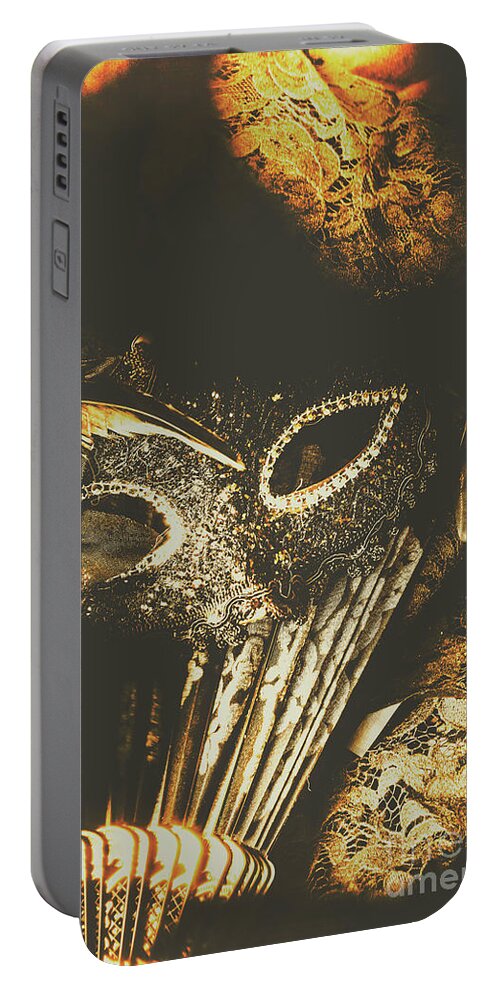 Fantasy Portable Battery Charger featuring the photograph Mysterious disguise by Jorgo Photography