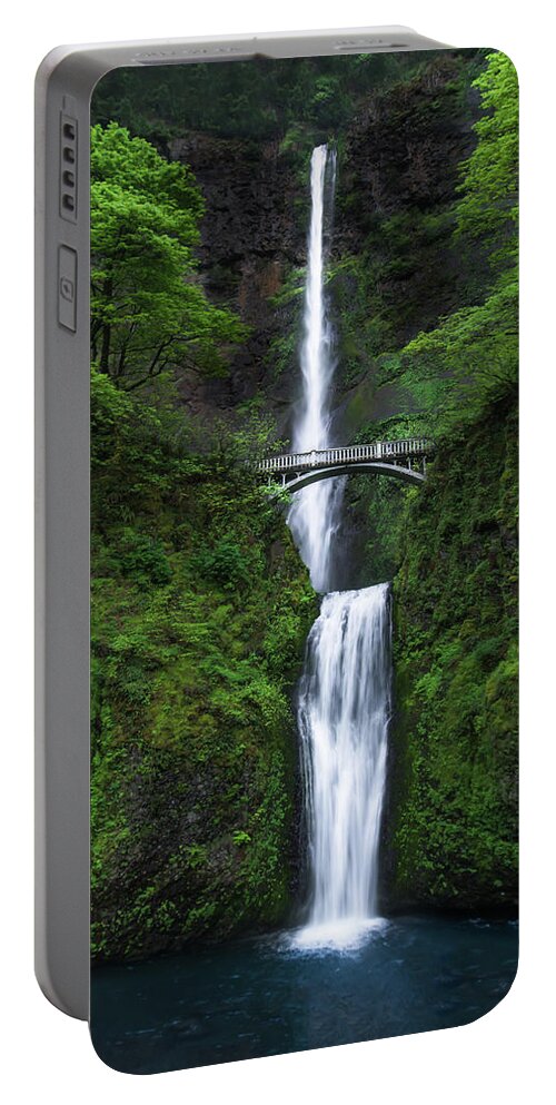 #faatoppicks Portable Battery Charger featuring the photograph Mystic Falls by Larry Marshall