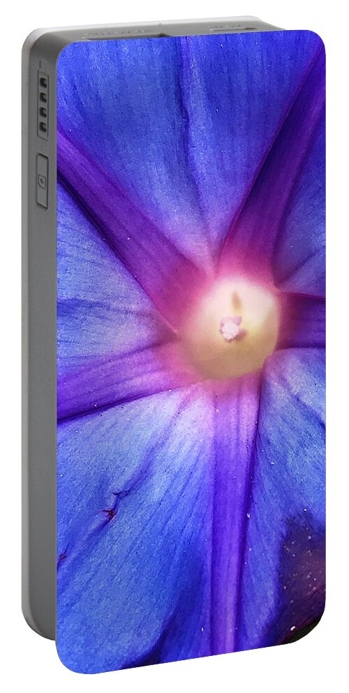 Blue Portable Battery Charger featuring the photograph Mystical Star by Brad Hodges