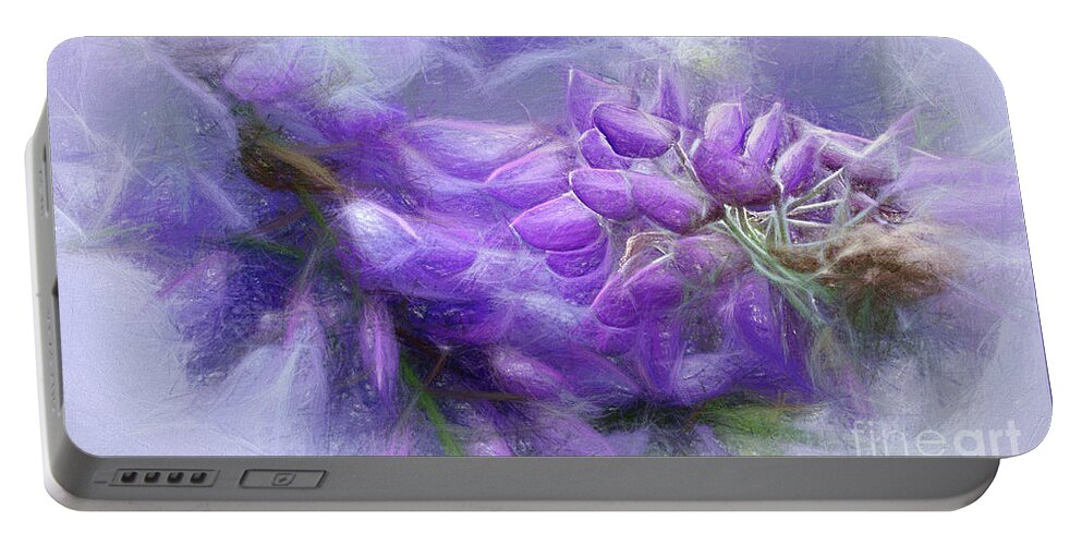 Mystical Wisteria Portable Battery Charger featuring the photograph Mystical Wisteria by Kaye Menner by Kaye Menner