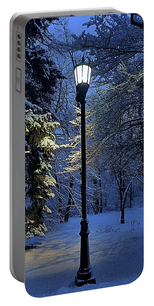 Winter Portable Battery Charger featuring the photograph Narnia by Phil Koch
