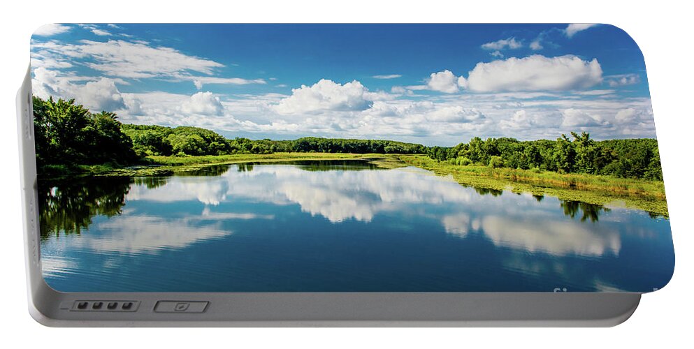 Austria Portable Battery Charger featuring the photograph National Park Wetlands of the River Danube in Austria by Andreas Berthold