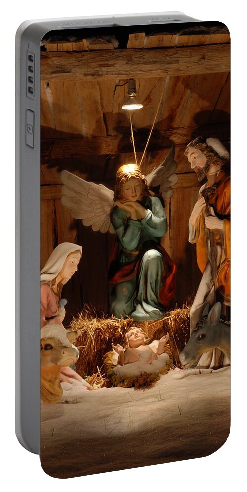 Christmas Portable Battery Charger featuring the photograph Nativity by Amanda Jones