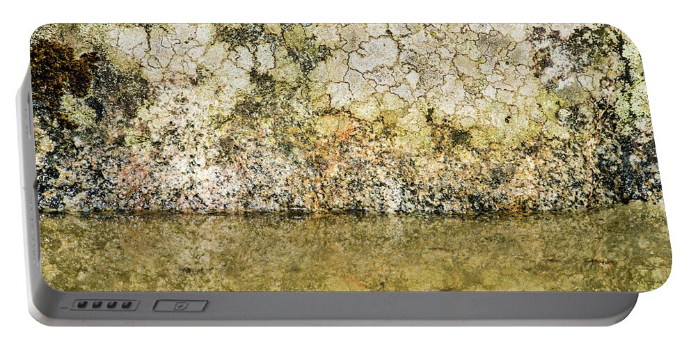 Background Portable Battery Charger featuring the photograph Natural stone background by Torbjorn Swenelius