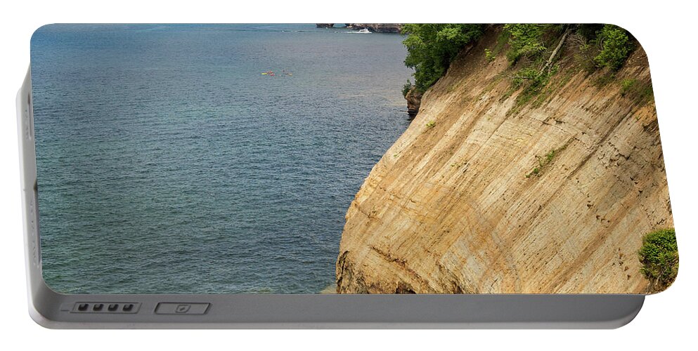 Pictured Rocks Portable Battery Charger featuring the photograph Nature's Playground by Steve L'Italien
