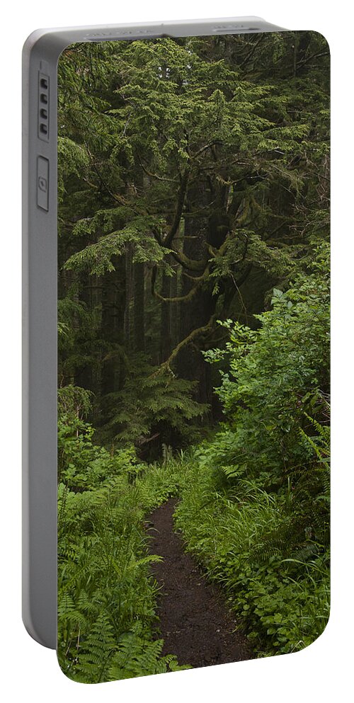 Coast Portable Battery Charger featuring the photograph Neahkahnie Mountain Trail by Robert Potts