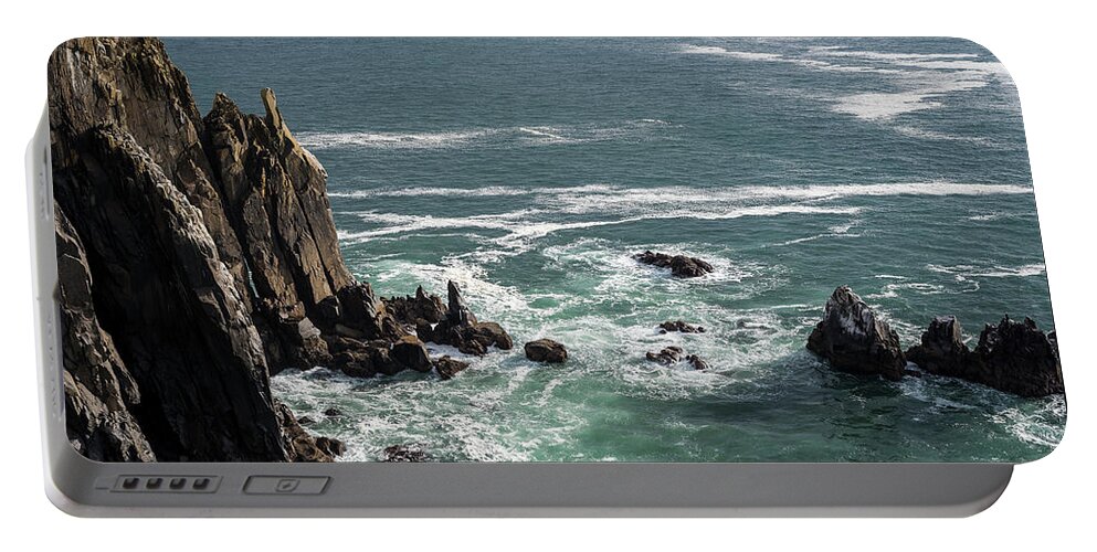 Coast Portable Battery Charger featuring the photograph Neahkahnie by Robert Potts
