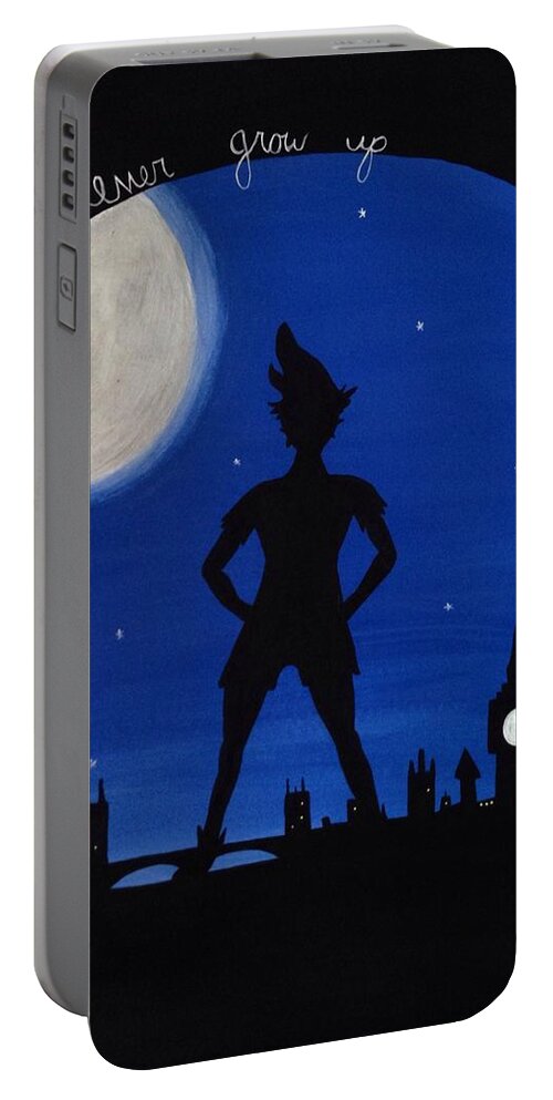 Peterpan Portable Battery Charger featuring the photograph Never Grow Up by Annie Walczyk