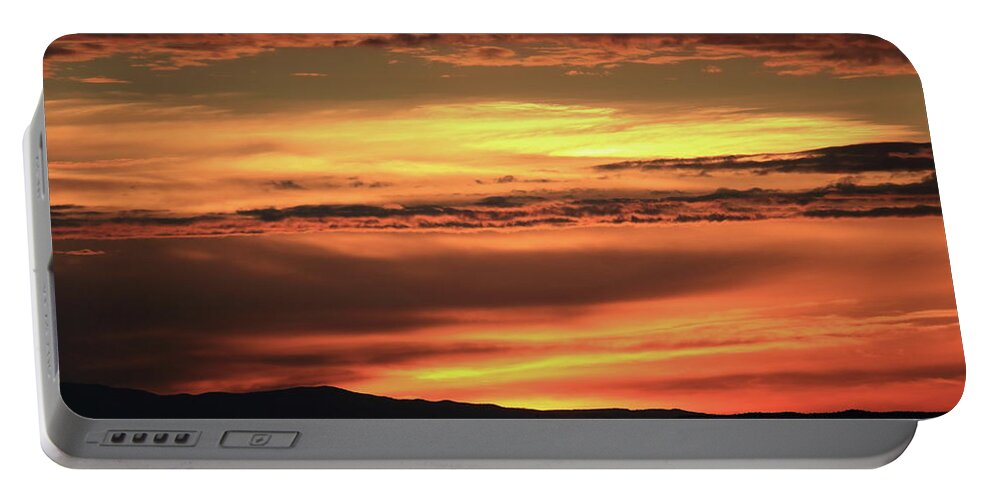 Sunrise Portable Battery Charger featuring the photograph New Mexico Sunrise by David Diaz