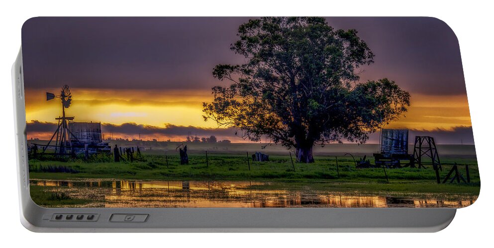 Route 12 Portable Battery Charger featuring the photograph New Morning Sunrise by Bruce Bottomley