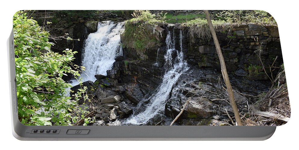 New Portable Battery Charger featuring the photograph New Preston Waterfalls 1 by Nina Kindred