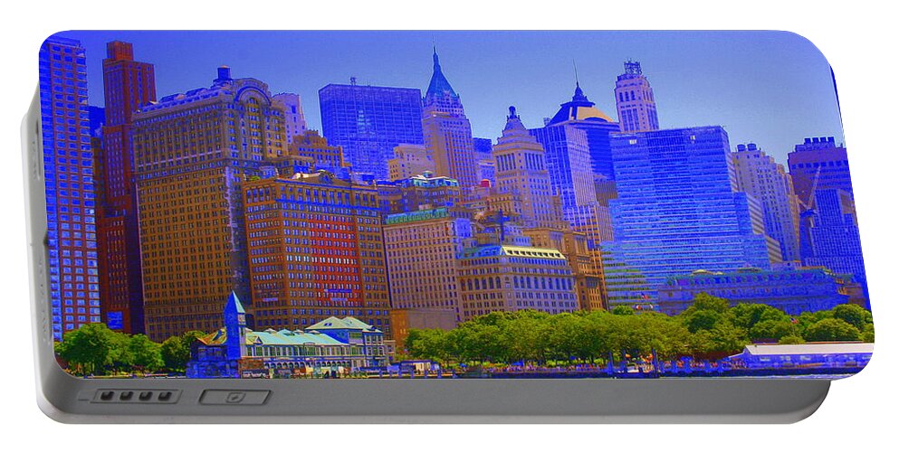 City Scape Portable Battery Charger featuring the photograph New York City by Julie Lueders 