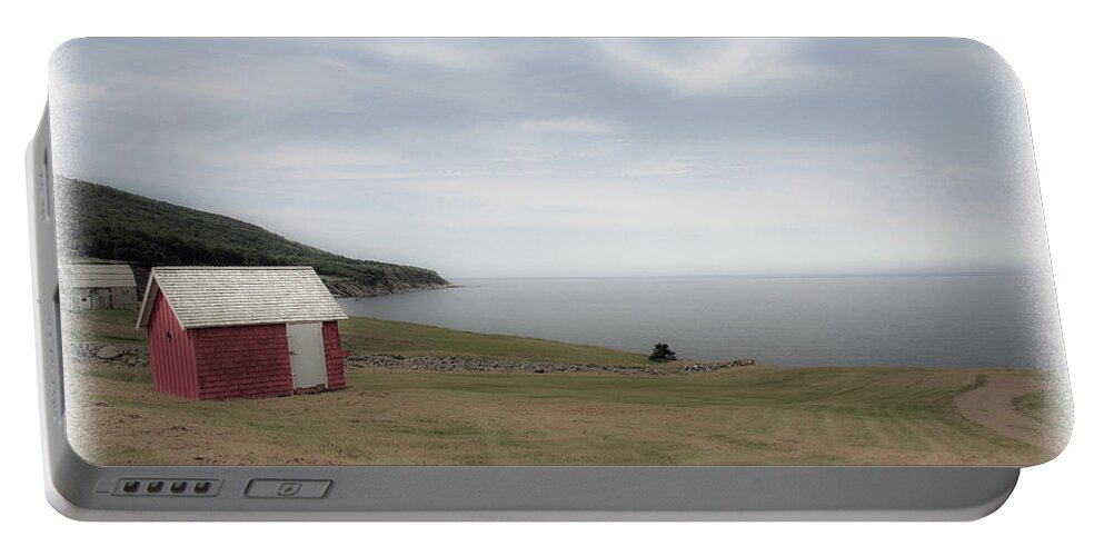 Portable Battery Charger featuring the photograph Newfoundland coast by Mark Alesse