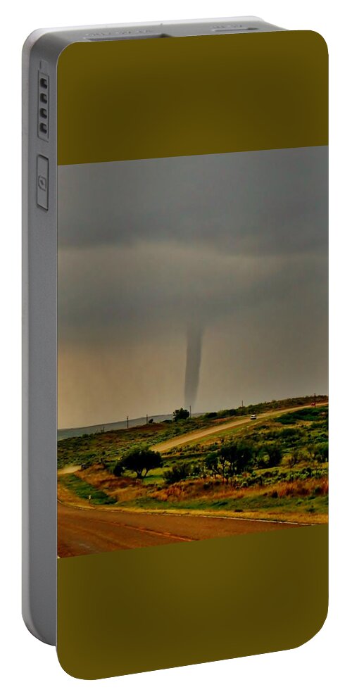 Tornado Portable Battery Charger featuring the photograph Next Stop Tornado by Ed Sweeney
