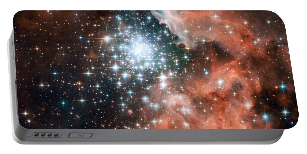 Ngc 3603 Portable Battery Charger featuring the photograph Ngc 3603, Giant Nebula by Nasa