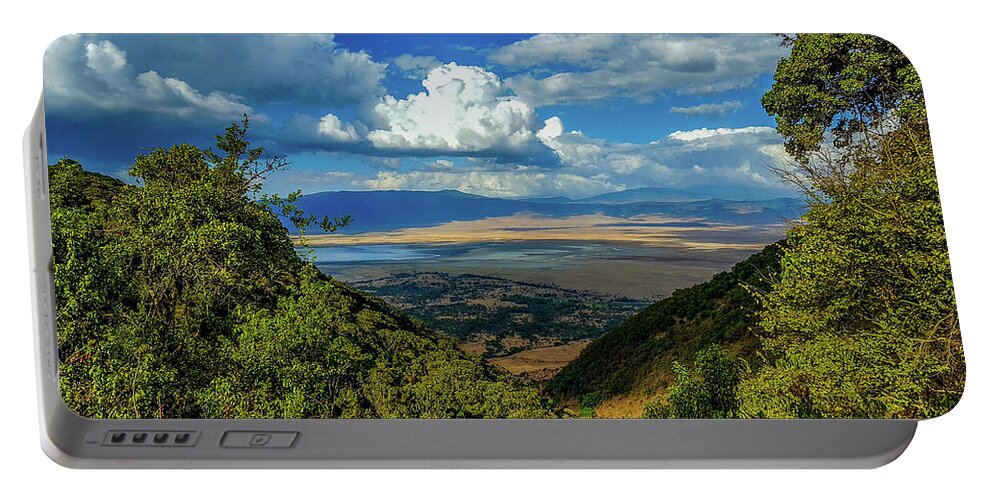 Africa Portable Battery Charger featuring the photograph Ngorongoro Crater by Marilyn Burton