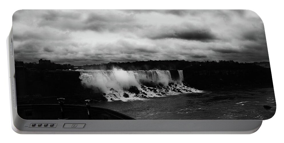 Clouds Portable Battery Charger featuring the photograph Niagara Falls - Small Falls by JGracey Stinson