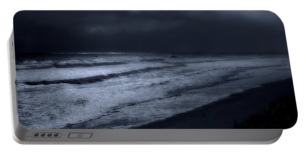 Jersey Shore Portable Battery Charger featuring the photograph Night Beach - Jersey Shore by Angie Tirado