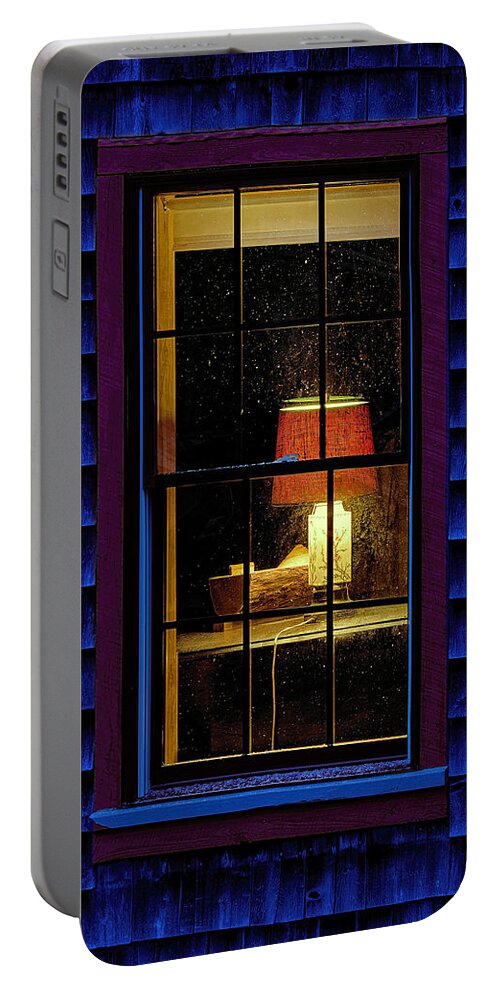 Light On Portable Battery Charger featuring the photograph Night Light by Marty Saccone