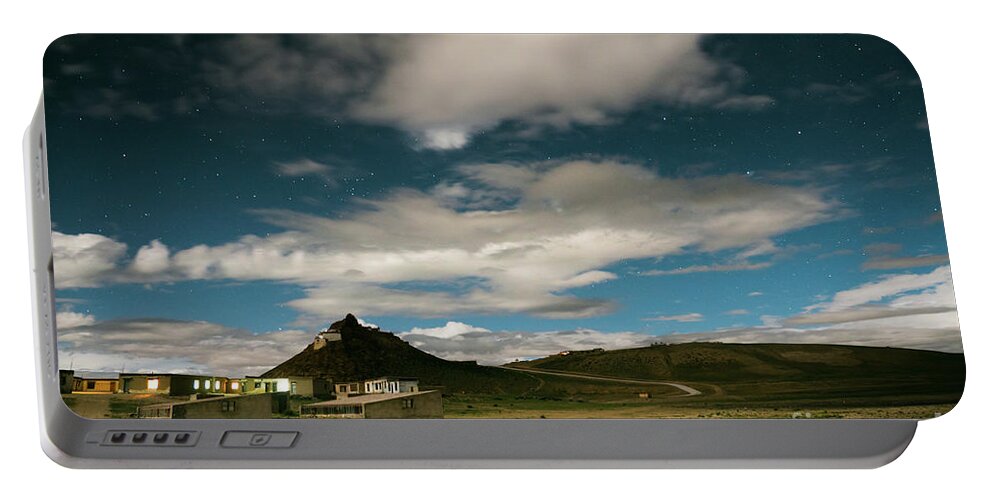 Tibet Portable Battery Charger featuring the photograph Night sky near Lake Manasarovar TIBET by Raimond Klavins