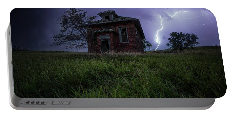 Landscape Portable Battery Charger featuring the photograph Nightmare by Aaron J Groen