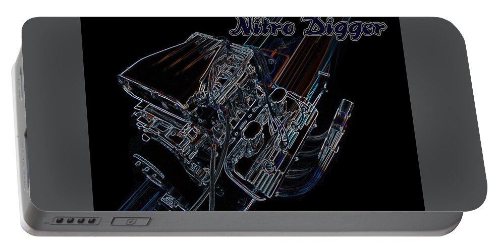Nitro Portable Battery Charger featuring the digital art Nitro Digger 4 by Darrell Foster