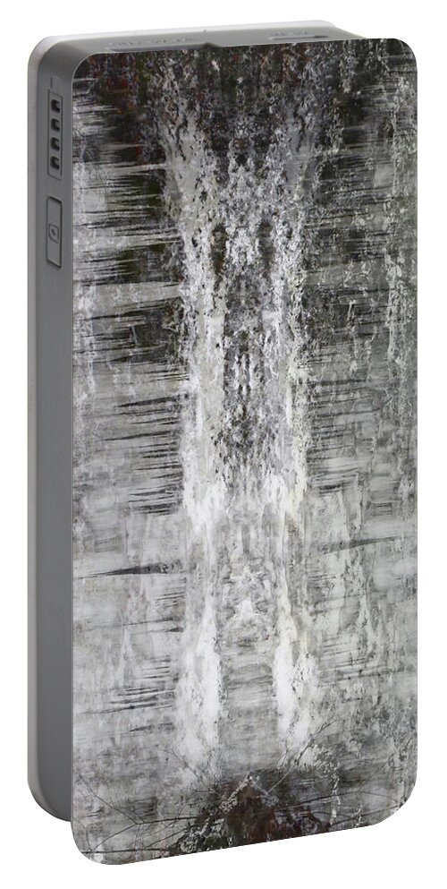 Abstract Portable Battery Charger featuring the photograph Nix Angelus by Azthet Photography