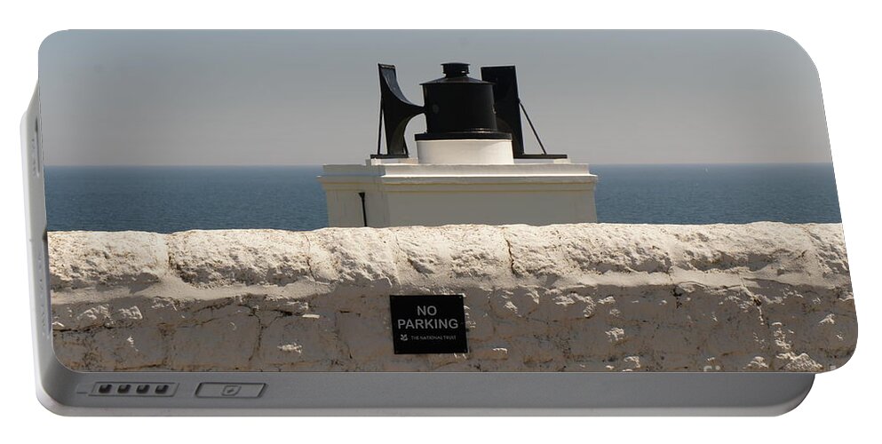 Foghorn Portable Battery Charger featuring the photograph No Parking. by Elena Perelman