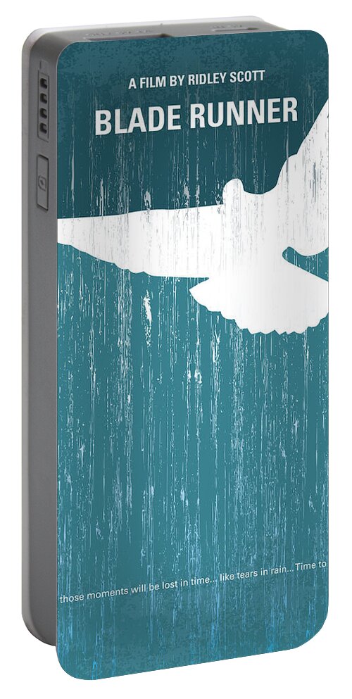 Blade Runner Portable Battery Charger featuring the digital art No011 My Blade Runner minimal movie poster by Chungkong Art