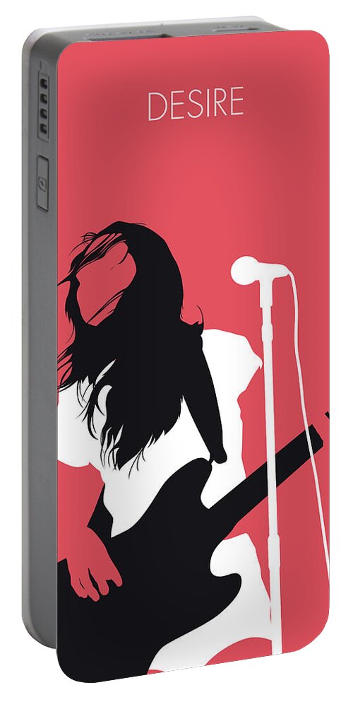 Meg Portable Battery Charger featuring the digital art No142 MY Meg Myer Minimal Music poster by Chungkong Art
