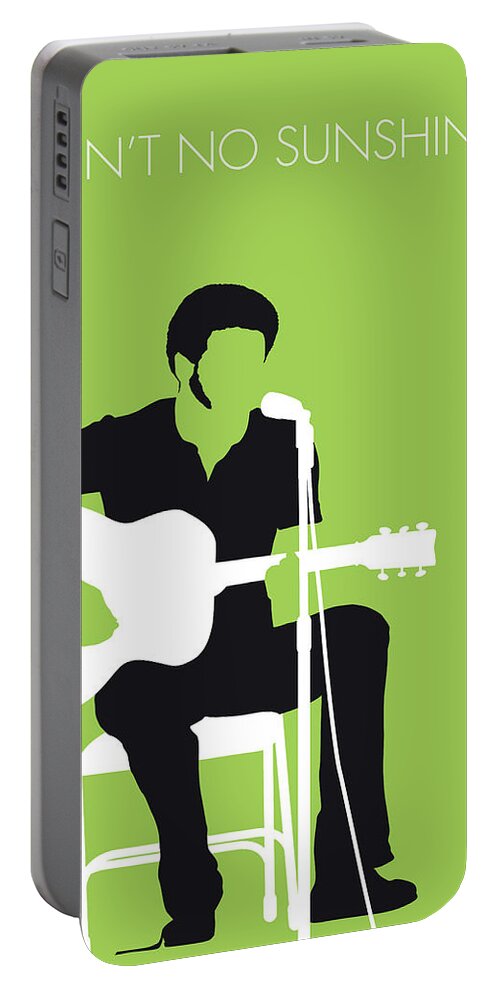 Bill Portable Battery Charger featuring the digital art No156 MY BILL WITHERS Minimal Music poster by Chungkong Art