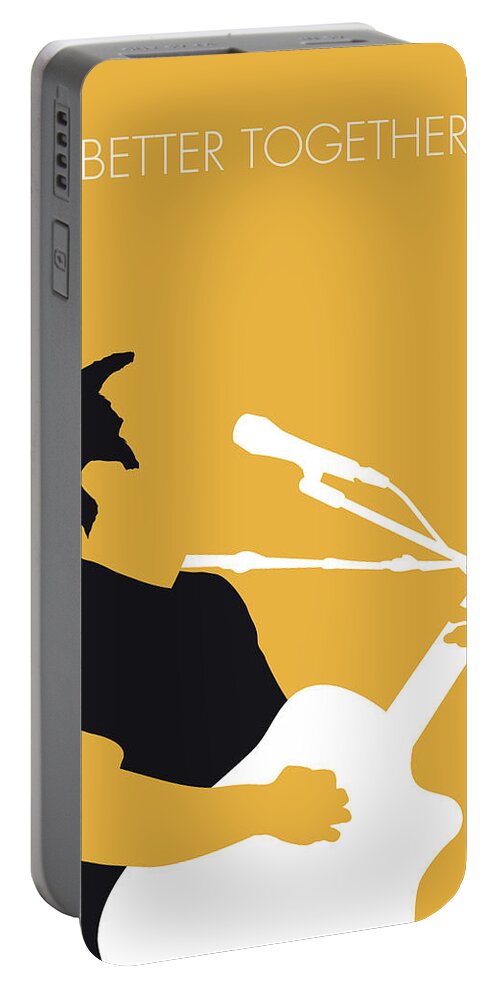 Jack Portable Battery Charger featuring the digital art No174 MY Jack Johnson Minimal Music poster by Chungkong Art